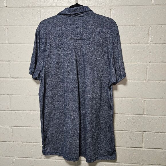 Rugby Short Sleeve Polo Navy Blue Heather Size XL - Picture 3 of 10